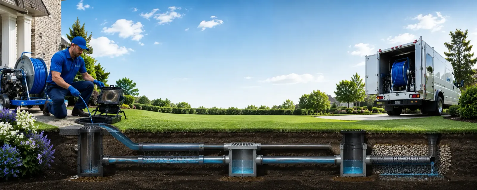 Outdoor drain cleaning information for Champlain, NY